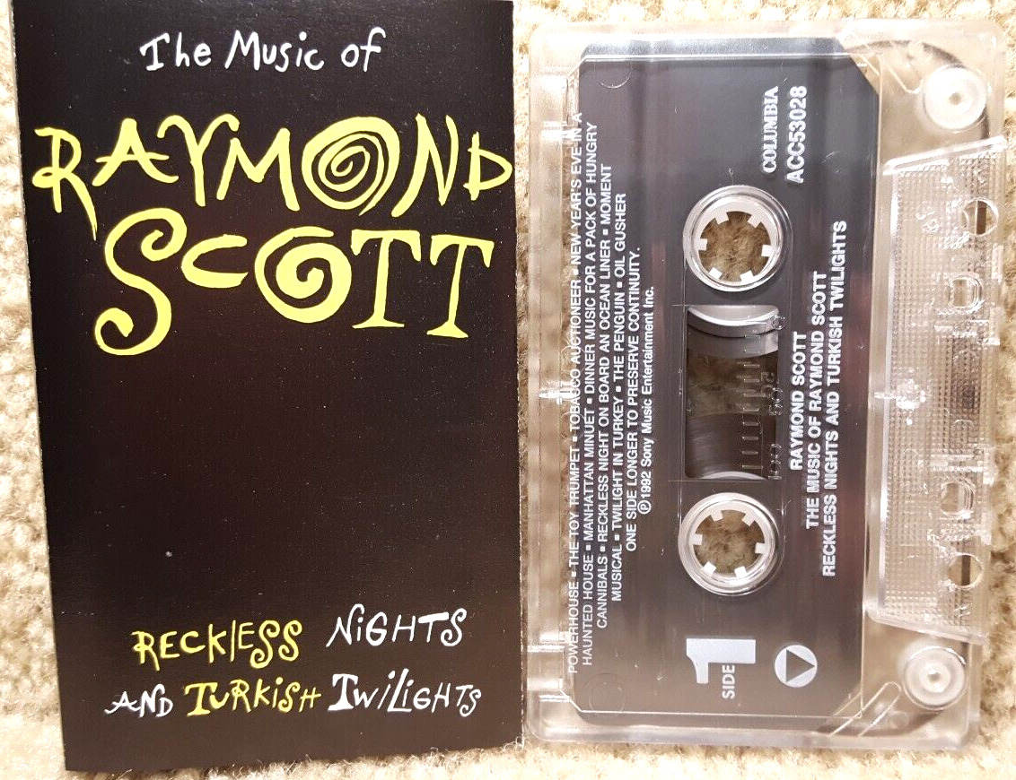 Vintage 1992 Cassette Tape Raymond Scott Reckless Nights And Turkish Twilights