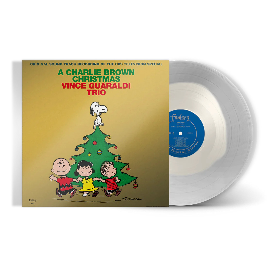Vince Guaraldi Trio A Charlie Brown Christmas Skating Pond Clear Vinyl LP
