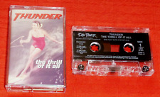 THUNDER - UK CASSETTE TAPE - THE THRILL OF IT ALL picture