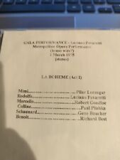 Rare Live Opera Recording CD -519 1975 Pavarotti MET Lorengar Goodloe Plishka picture