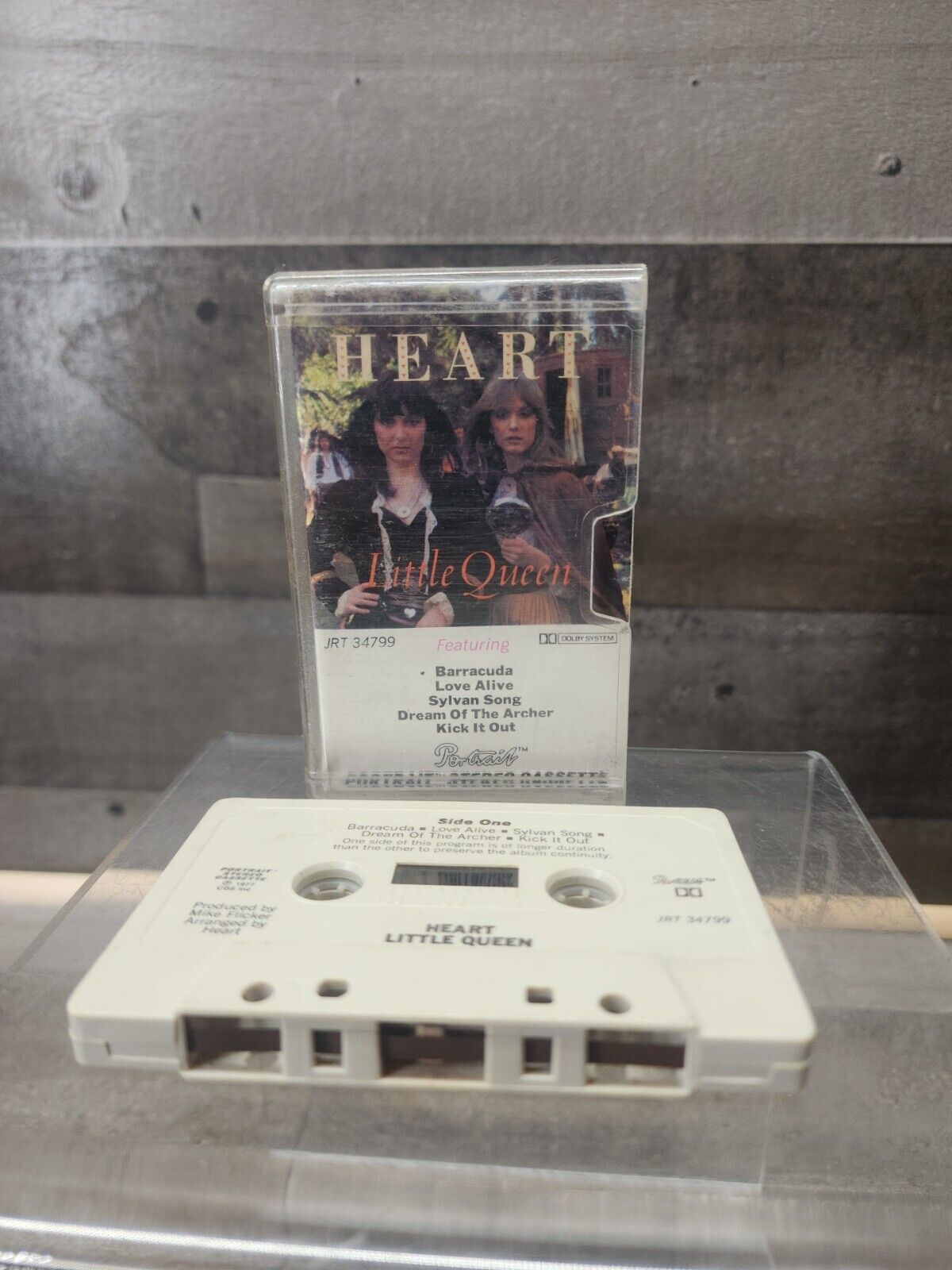 1977 Heart Little Queen Cassette Tape CBS INC Vintage Slip Case