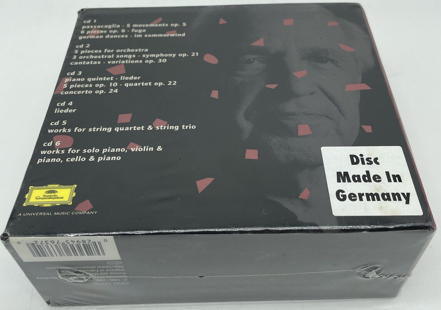 Complete Webern: Boulez 6-cd box set 1995-2000-Deutsche Grammophon-Sealed