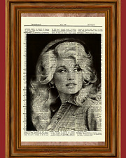 Dolly Parton Vintage Dictionary Art Print Nashville Country Singer Musician picture