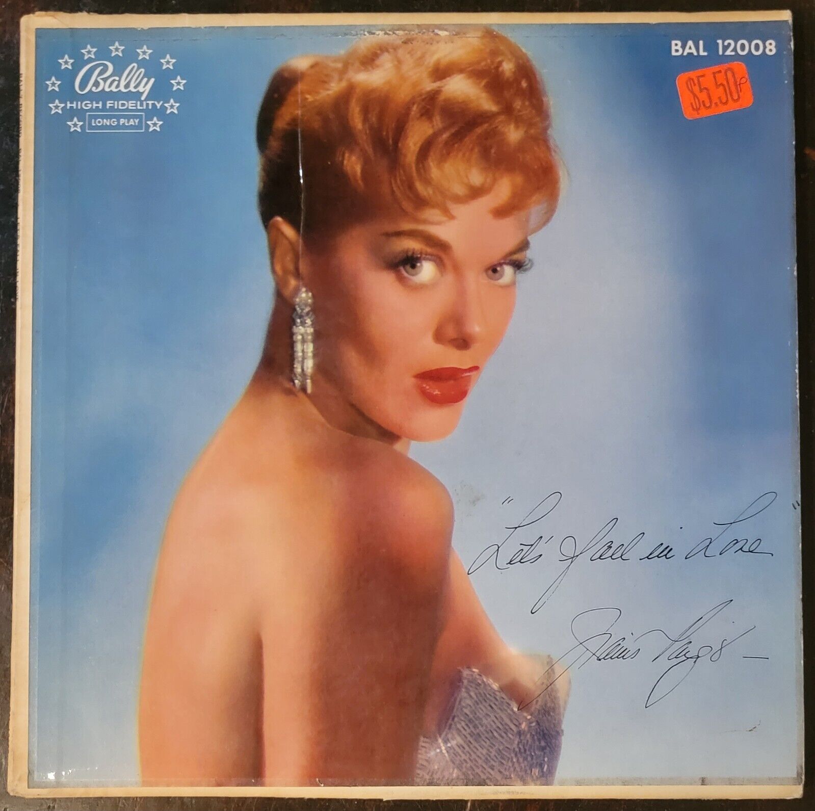 JANIS PAIGE Let\'s Fall In Love 1956 LP vintage Jazz vocals VG +FREE SHIPPING