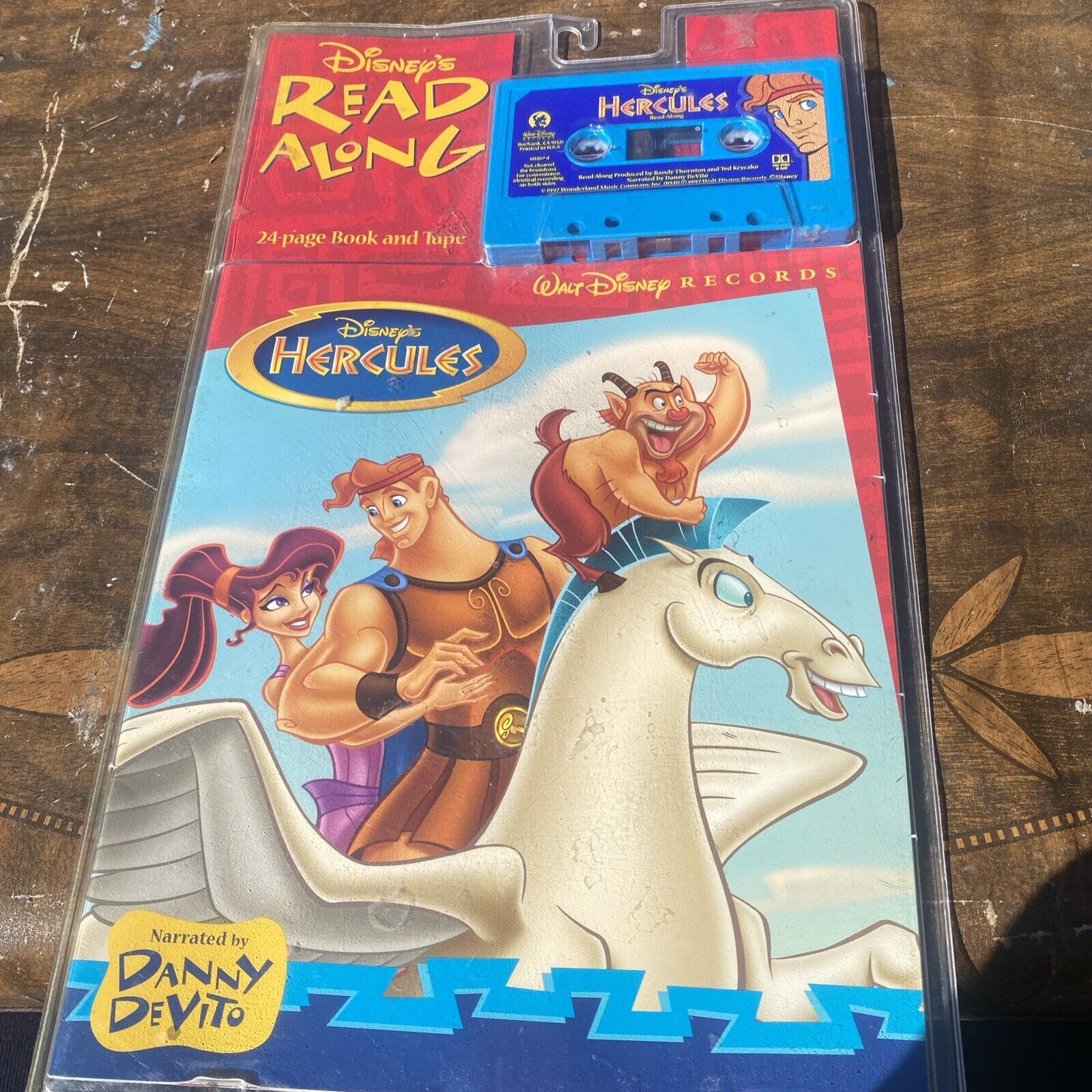 Vintage Disney Read Along Cassette And Book Hercules New In Packaging 