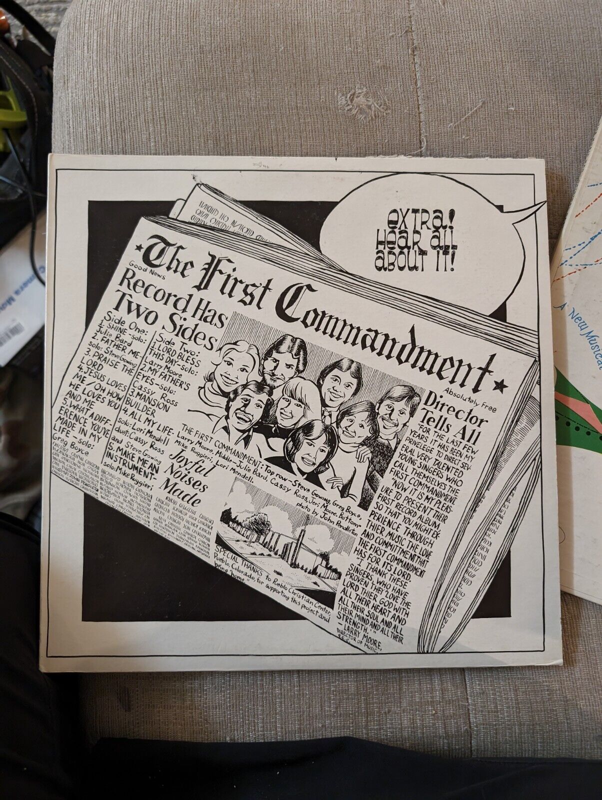 The First Commandment 1981 Pueblo  Soft Rock vinyl Rare