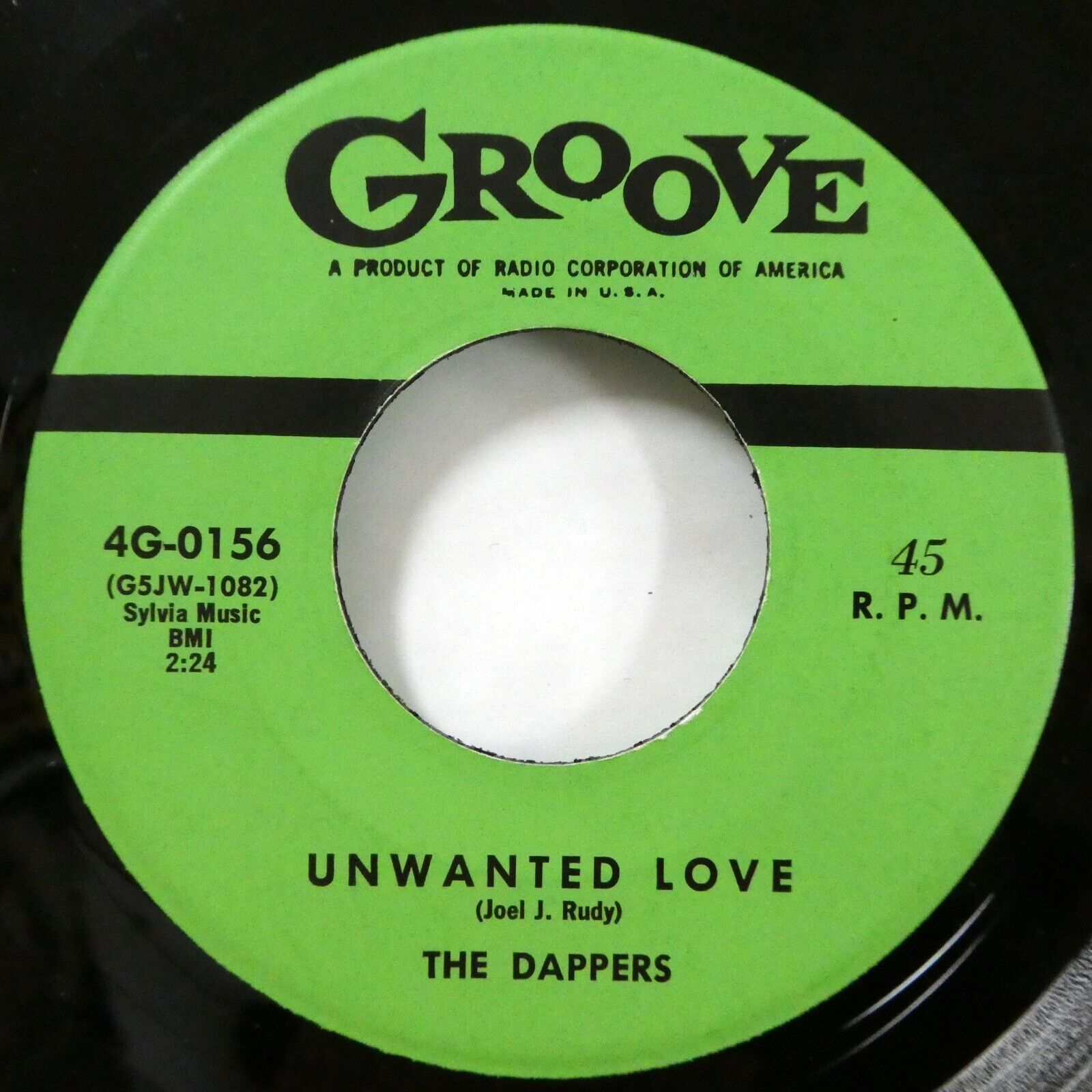 Dappers 45 Unwanted Love / That\'s All, Thats All REPRO Doowop MINT- Hf 213