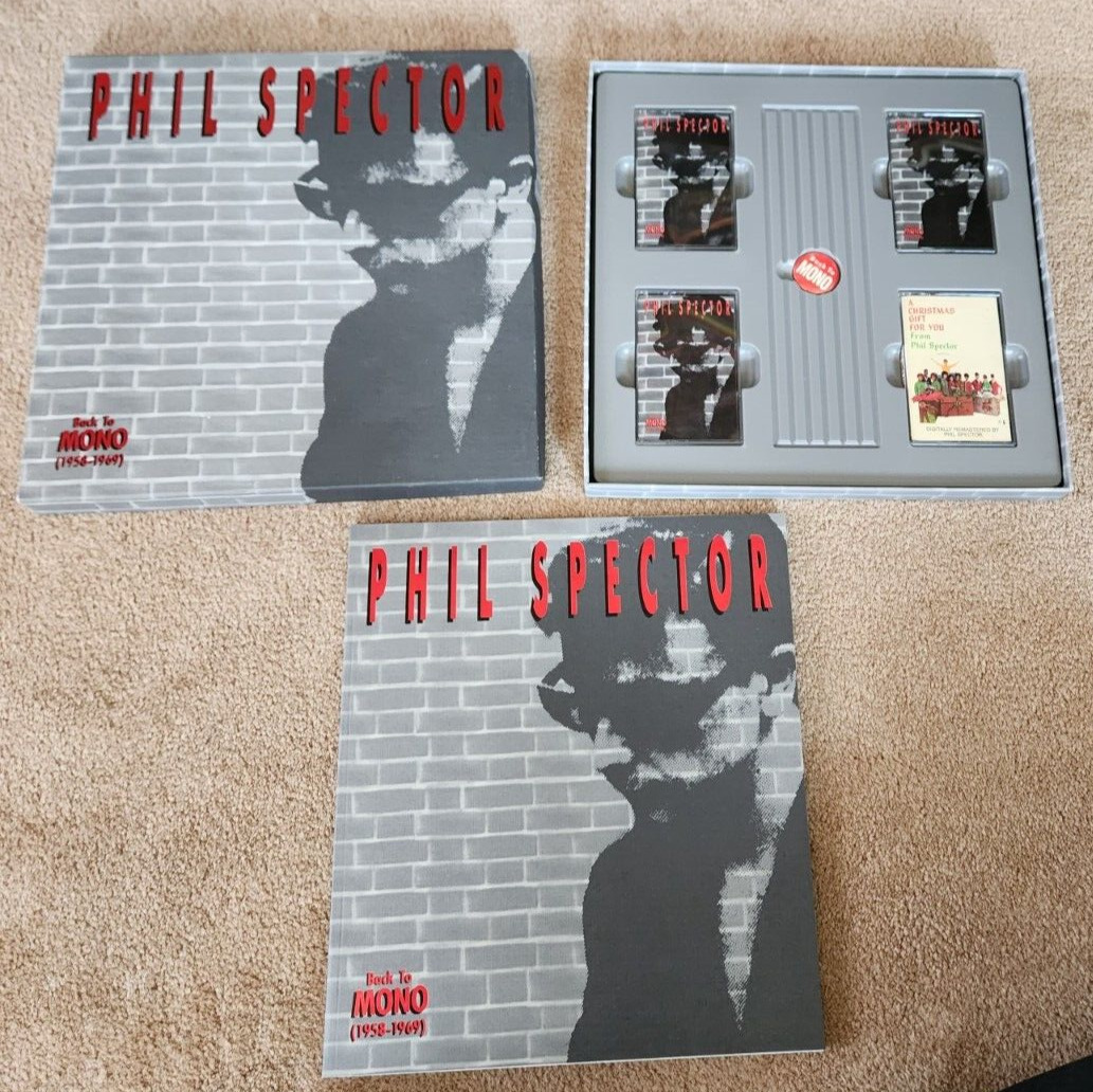 PHIL SPECTOR - BACK TO MONO - 4 CASSETTE BOX SET WITH PIN AND Book 1991