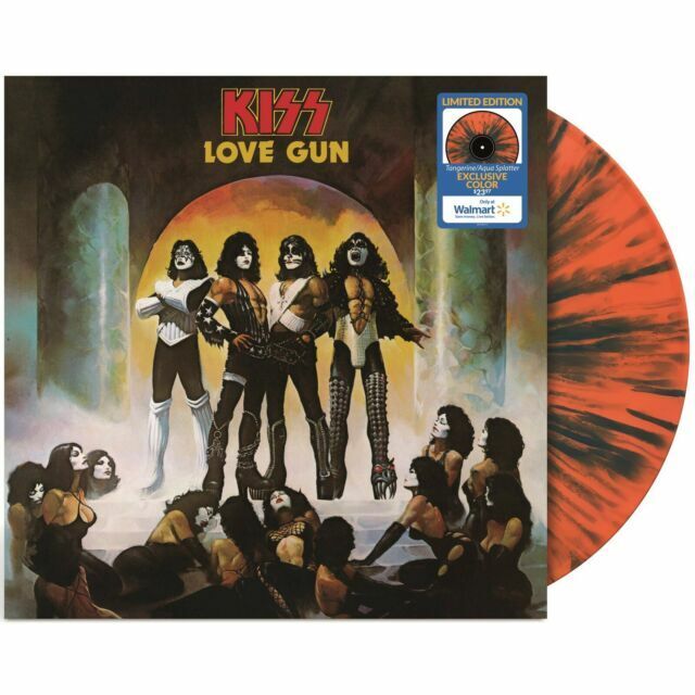 Kiss - Love Gun - (Limited Edition) Tangerine Aqua Splatter - New/Sealed