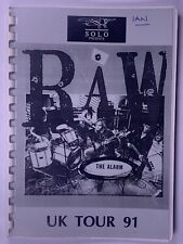 The Alarm Itinerary Original Vintage Raw UK Tour March-April 1991 picture
