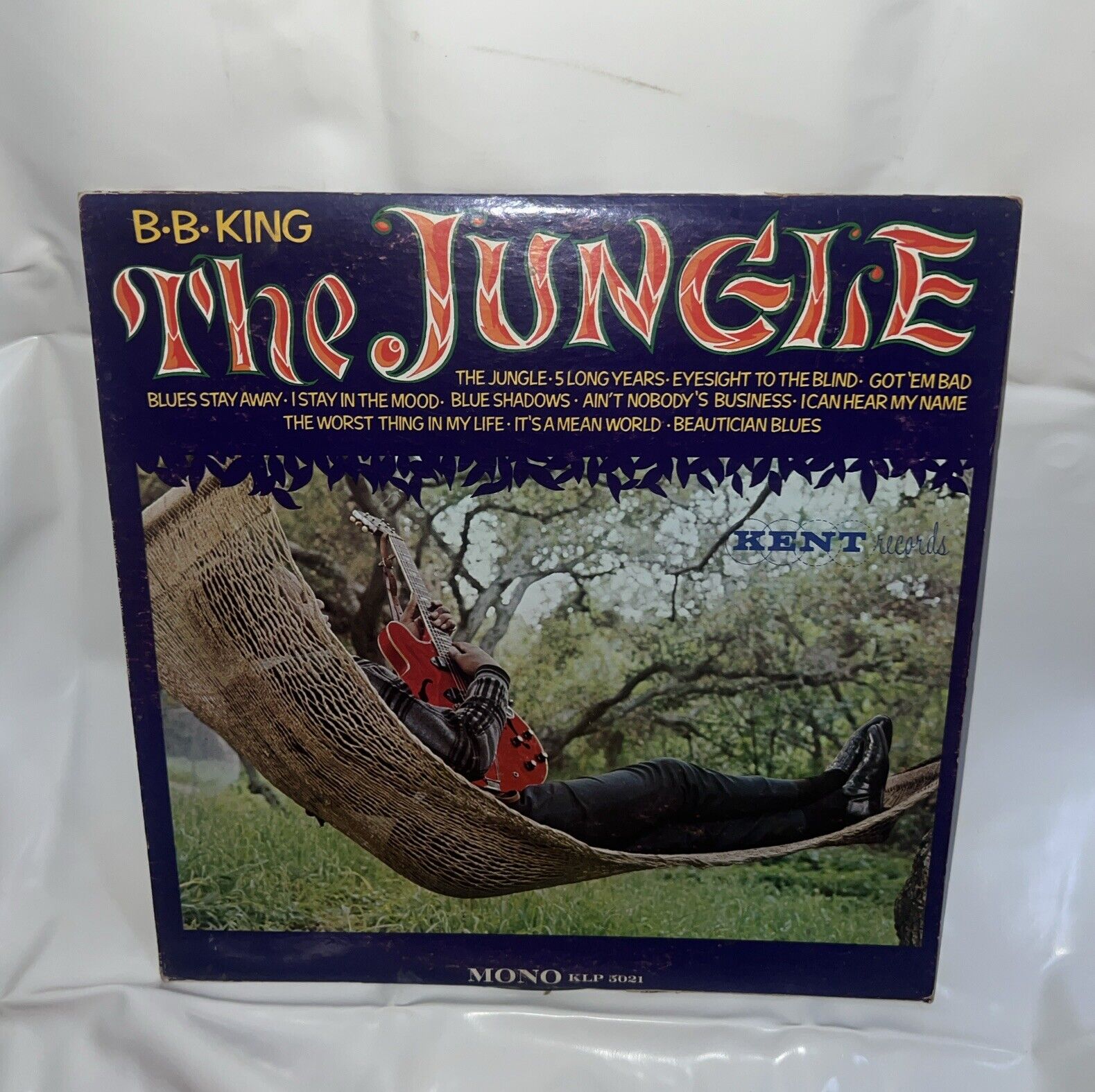 B.B. King Rare Gray Label The Jungle LP Record 1st Issue Stereo Kent 1967