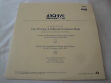 Archive Production The Works of Johann Sebastian Bach Series K LP EX/EX ARC 3132 picture