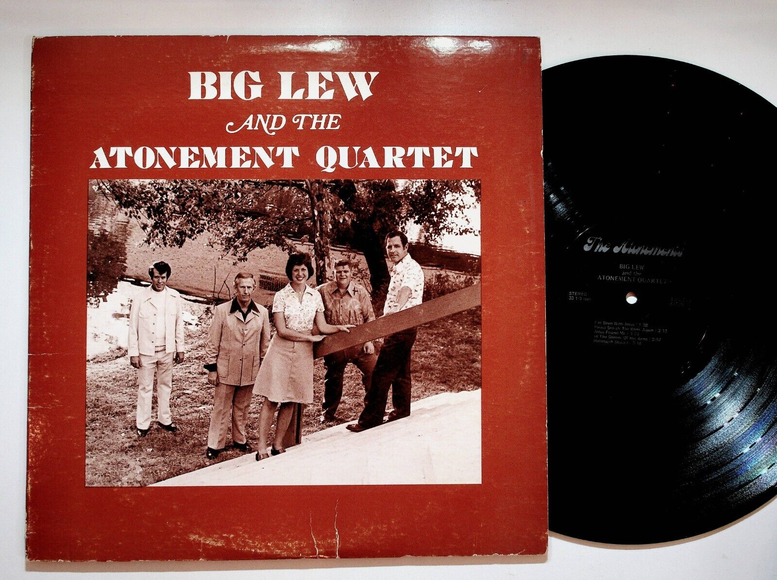 Elizabethton TN Big Lew & The Atonement Quartet Gospel Christian Vinyl LP Record