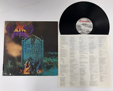 DARK ANGEL Darkness Descends original 1986 COMABT LP with Inner Sleeve VG++ picture