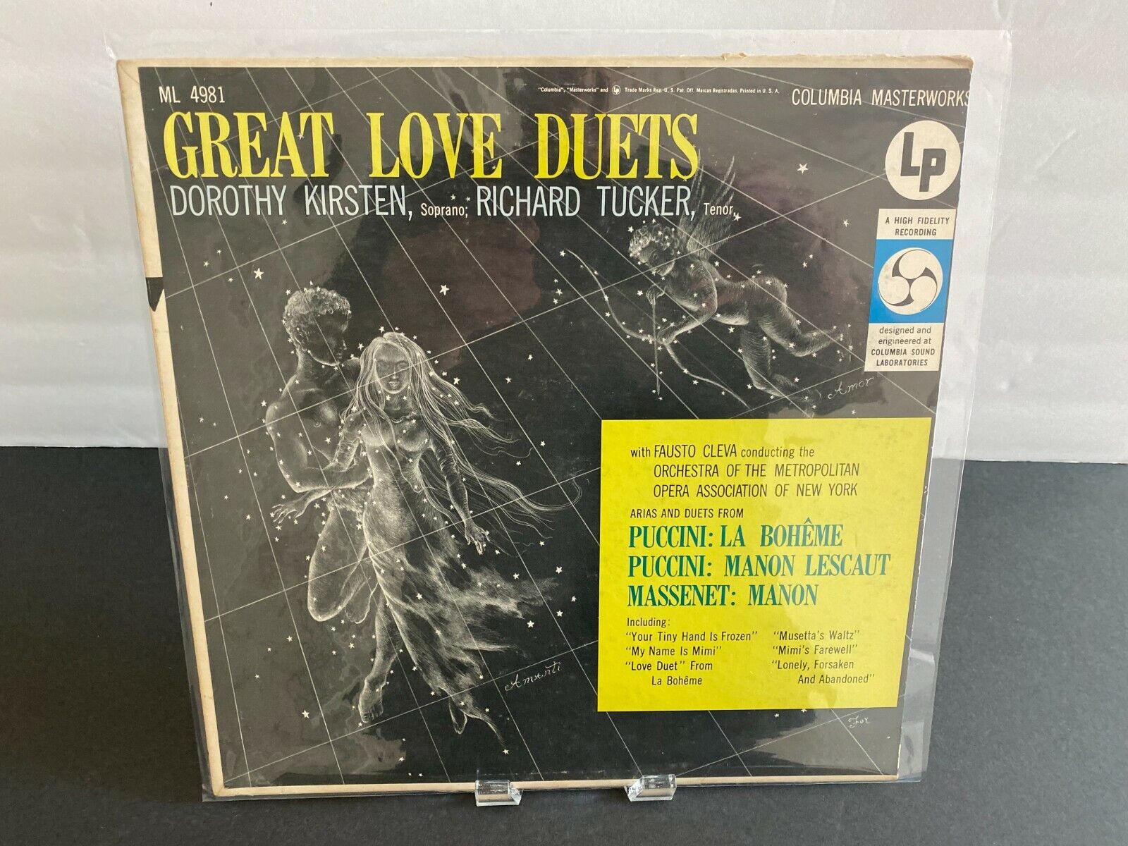 •Dorothy Kristen Richard Tucker * Great Love Duets * Mono •ML4981 Blue Label LP•