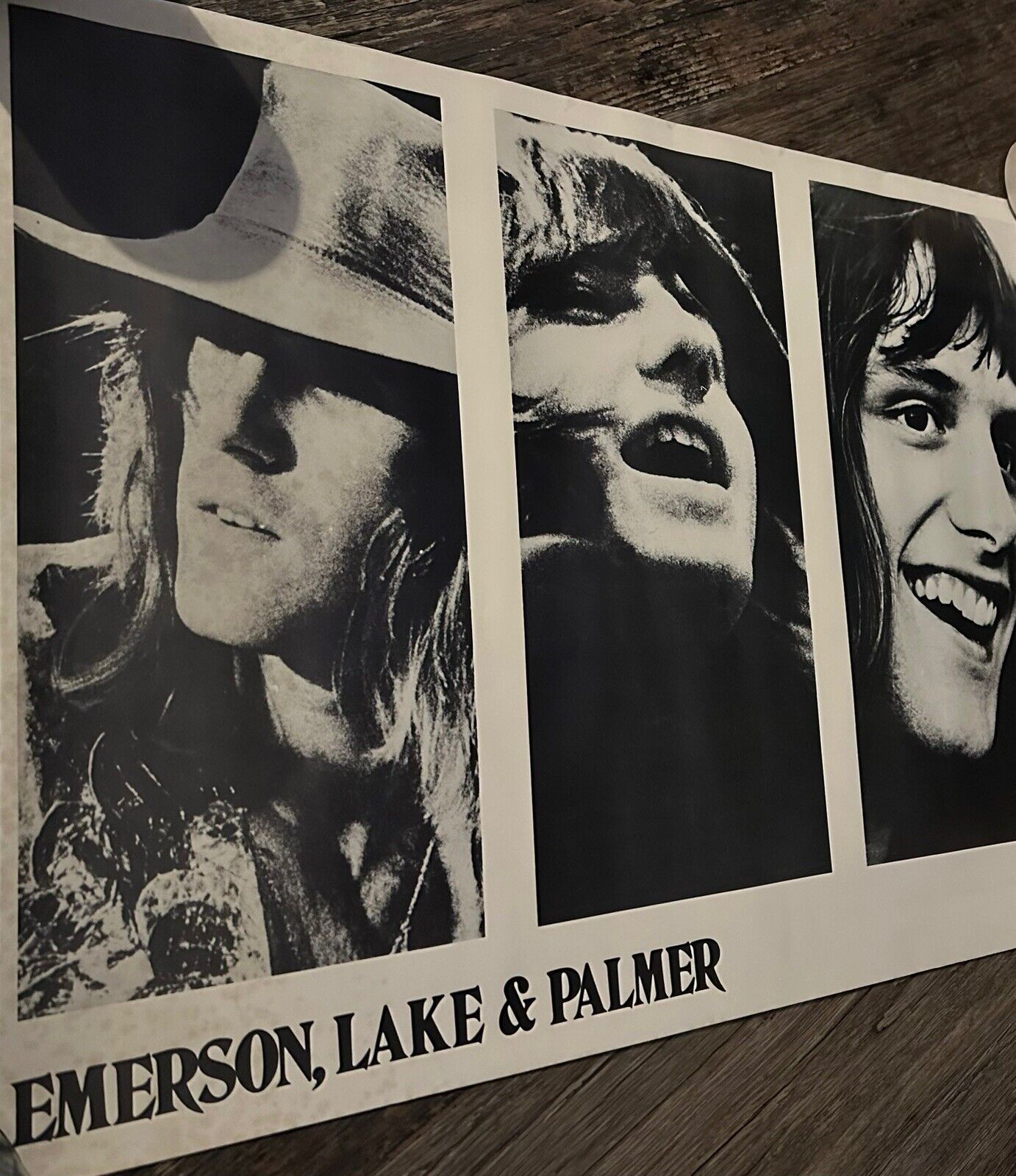 PROG ROCK / Emerson, Lake & Palmer: superb and rare 1971 - 1972 concert poster