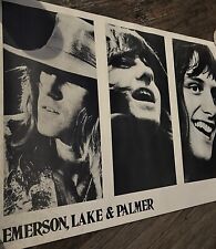 PROG ROCK / Emerson, Lake & Palmer: superb and rare 1971 - 1972 concert poster picture