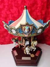 Big Working Vintage Limited Edition San Francisco Music Box Co 6 Horse Carousel picture