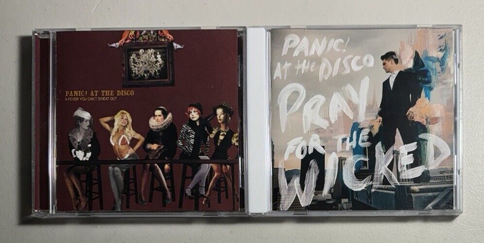 PANIC AT THE DISCO - 2 CD Lot: A Fever You Can’t Sweat Out + Pray For The Wicked