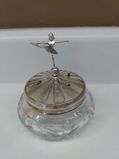 vintage ballerina music box On Hand Cut Crystal picture