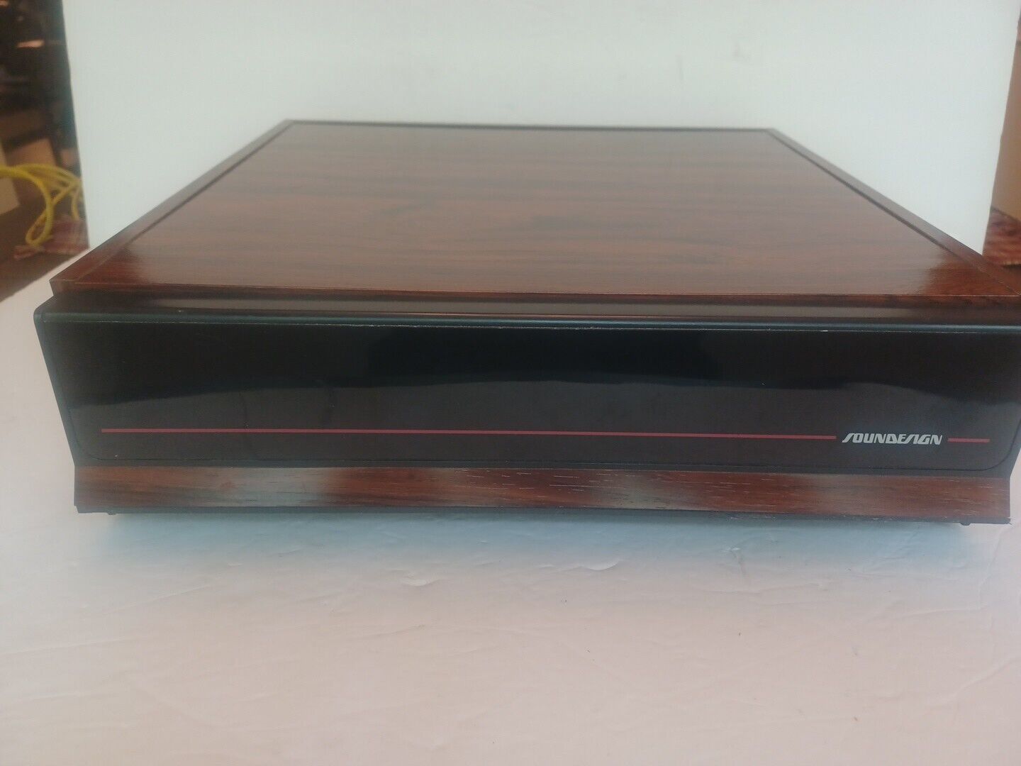 *RARE*VTG SOUNDESIN Cassette Cabinet 1 Drawer Faux Wood Storage Case Holds 48 