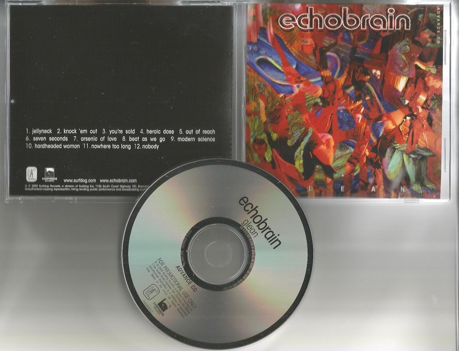 Metallica JASON NEWSTED ECHOBRAIN Glean ADVNCE PROMO DJ CD 2003 USA