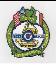 2022 PIPES & DRUMS POLICE  MEMORIAL PATCH POLICE WEEK 2022 picture