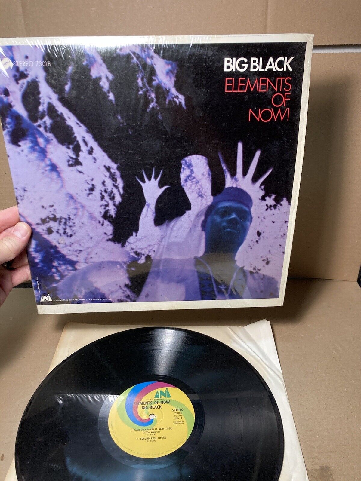 Big Black Elements Of Now African Bag Productions Uni Vinyl Record Album