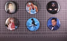Queen Freddie Mercury 6 x Badges + Fridge Magnet  picture