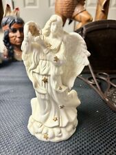 Vintage Berkeley Designs Ceramic Angel Figurine Music Box Hark the Herold Angels picture