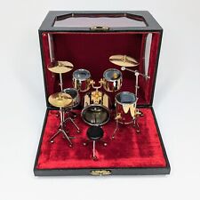 Miniature Drum Set 1:12 Scale Dollhouse Diorama Box Display Replica Mini Drums picture