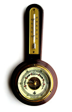 Vintage Coast Western Germany Weather Barometer / Thermometer Banjo Style 9