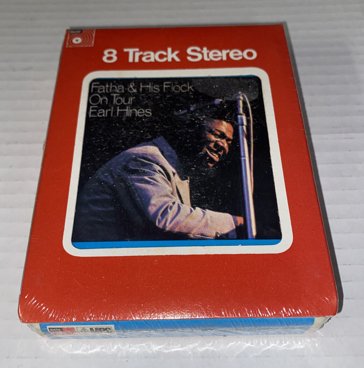 Sealed NOS Vintage Earl Hines Fatha & His Flock On Tour 8 Track Tape Jazz BASF