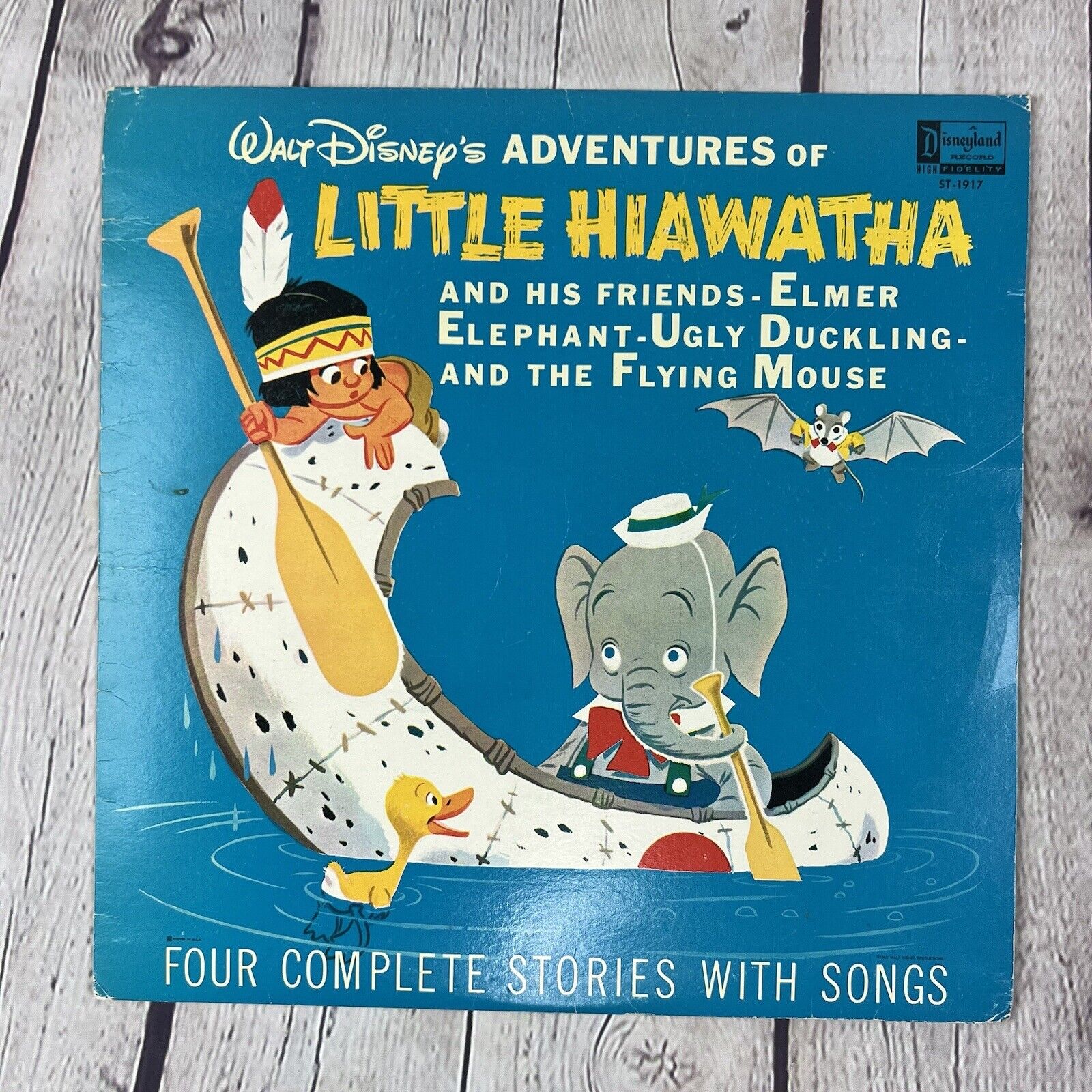 Walt Disney\'s Adventures Of Little Hiawatha (LP, 1962, Disneyland) DQ-1283