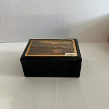 Vintage Wood Thorens Music Box “CHANGEABLE DECOPAGE” Use Your Own Photo picture
