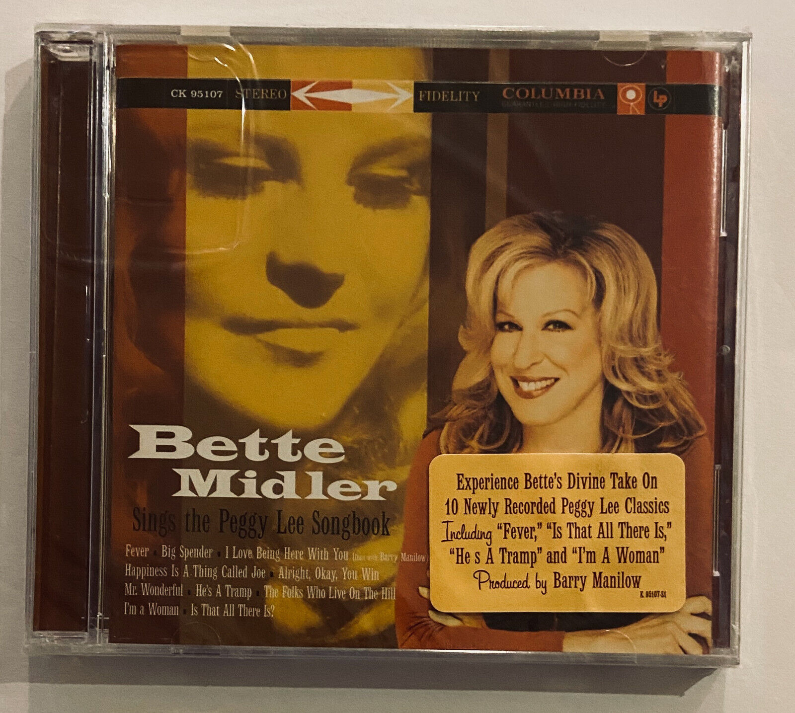 Bette Midler Sings the Peggy Lee Songbook 2005 CD Produced by Barry Manilow