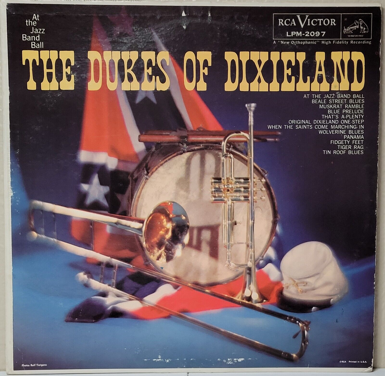 Dukes Of Dixieland LP Record At The Jazz Band Ball on RCA Victor VG/EX Jazz