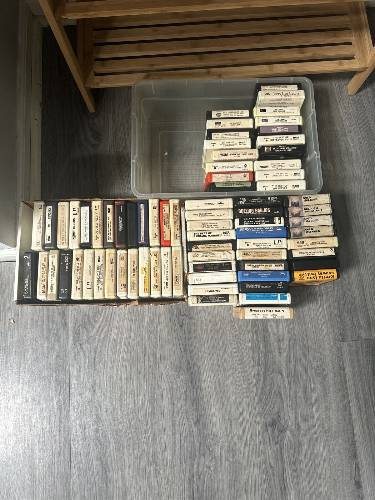 Lot of 74 vintage 8 Track Tapes  60\'s & 70\'s rock/pop/country/easy listening