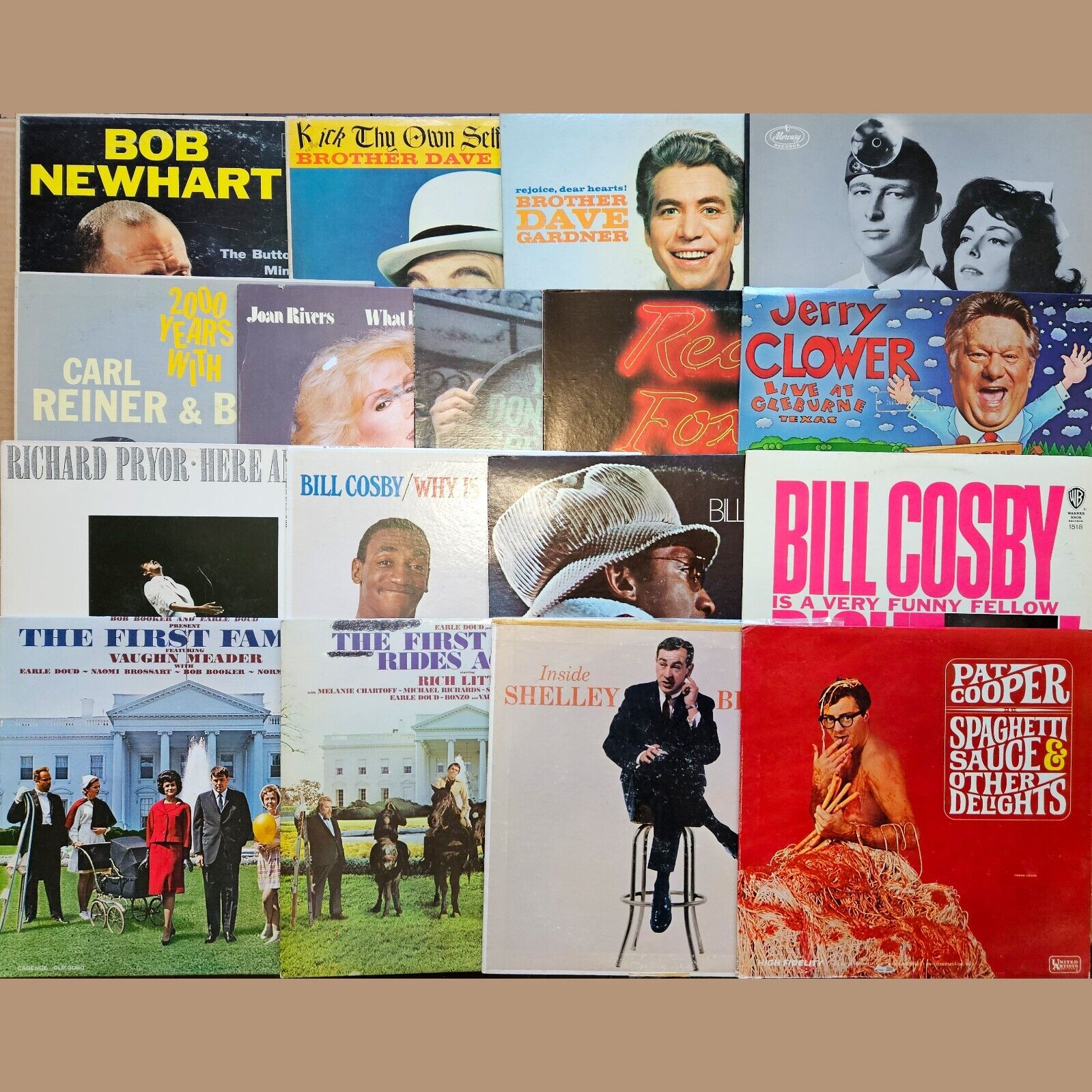 Vintage 17 LP Lot #189: Comedy Records Bill Cosby Redd Foxx Mel Brooks R. Pryor