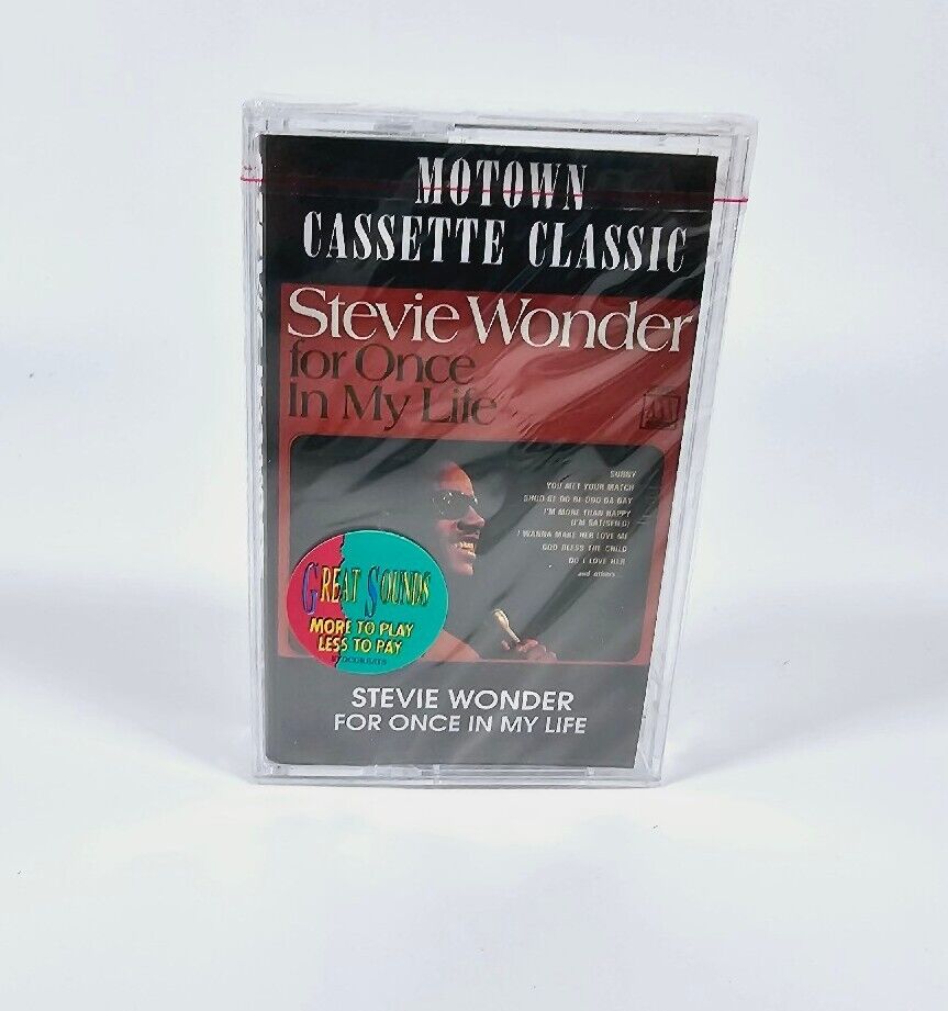 Vintage Stevie Wonder ‎For Once In My Life Cassette NEW SEALED