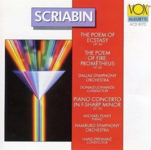 Scriabin Symphony No4, Concerto for Piano in F-Sharp Minor - VERY GOOD
