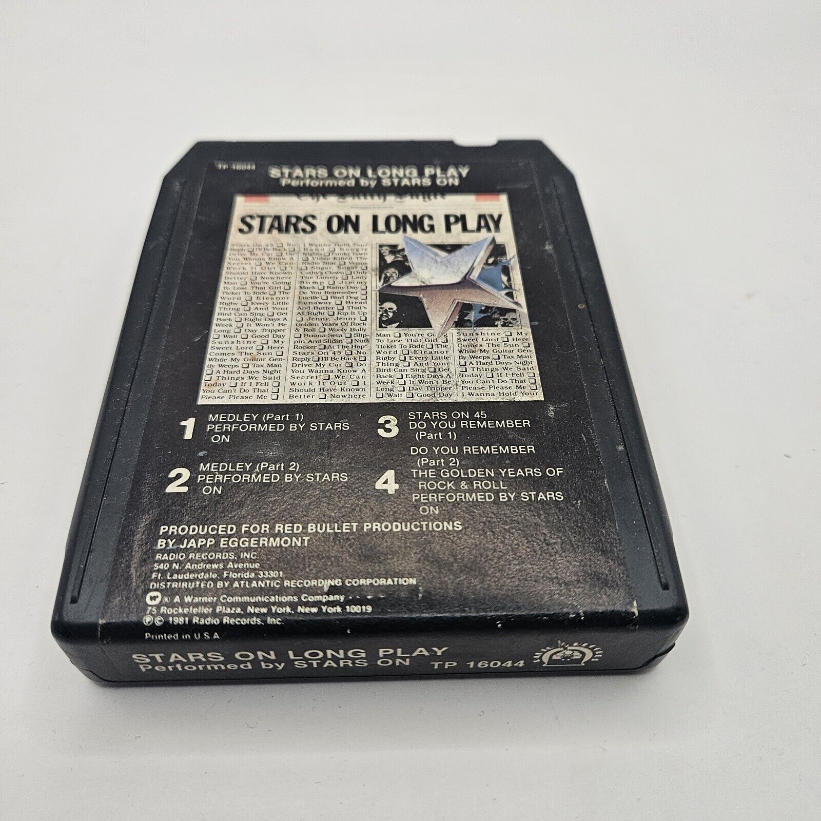 Stars On Long Play 8-Track Tape TP-16044 Radio Records 1981 Untested