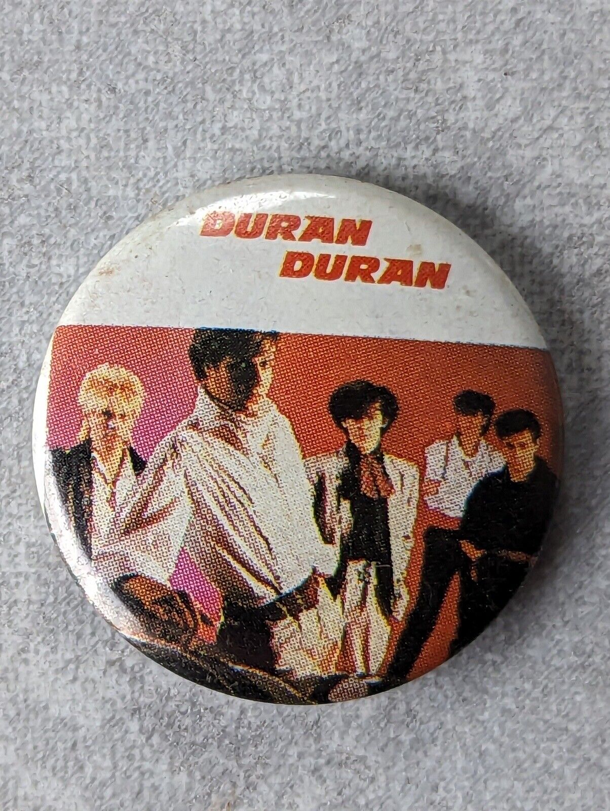 Vintage 80s Duran Duran Pin Badge Purchased Around 1986