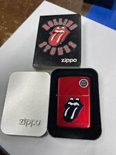 ZIPPO 2007 ROLLING STONES TONGUE CANDY APPLE RED LIGHTER SEALED IN BOX R246 picture
