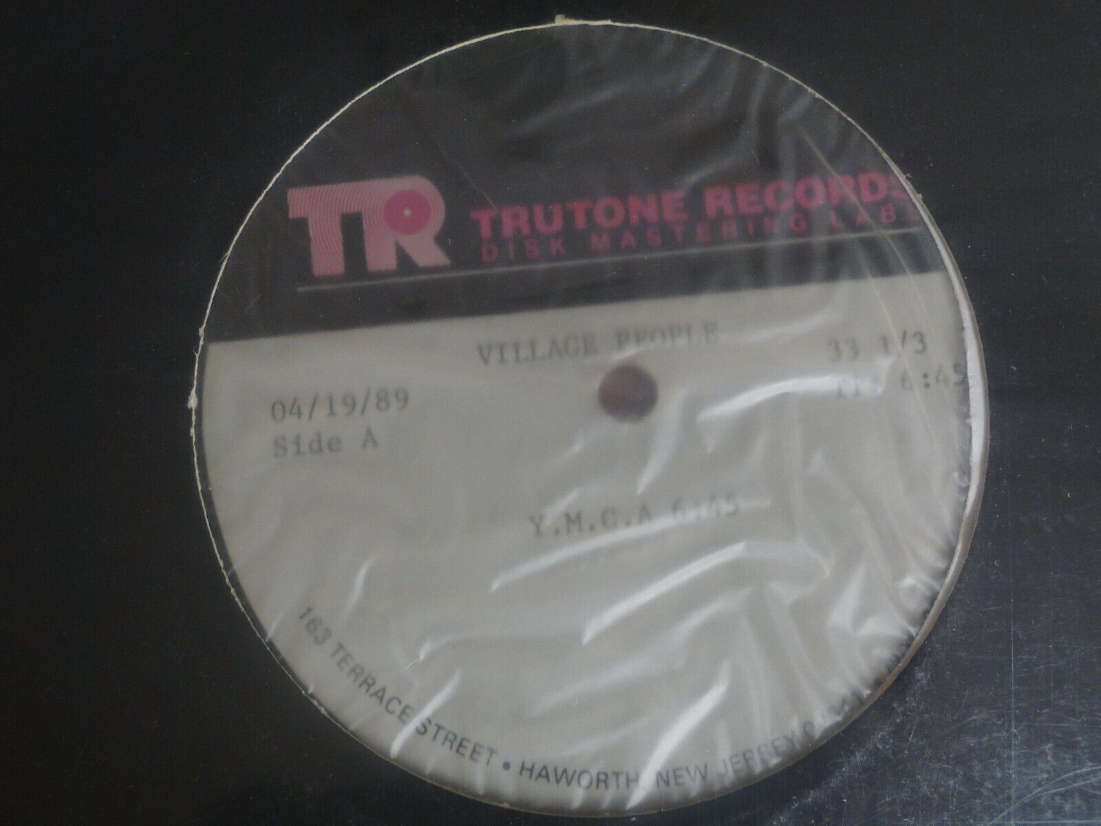 Vintage Trutone Records Disk Mastering Labs Village People Single Y.M.C.A.