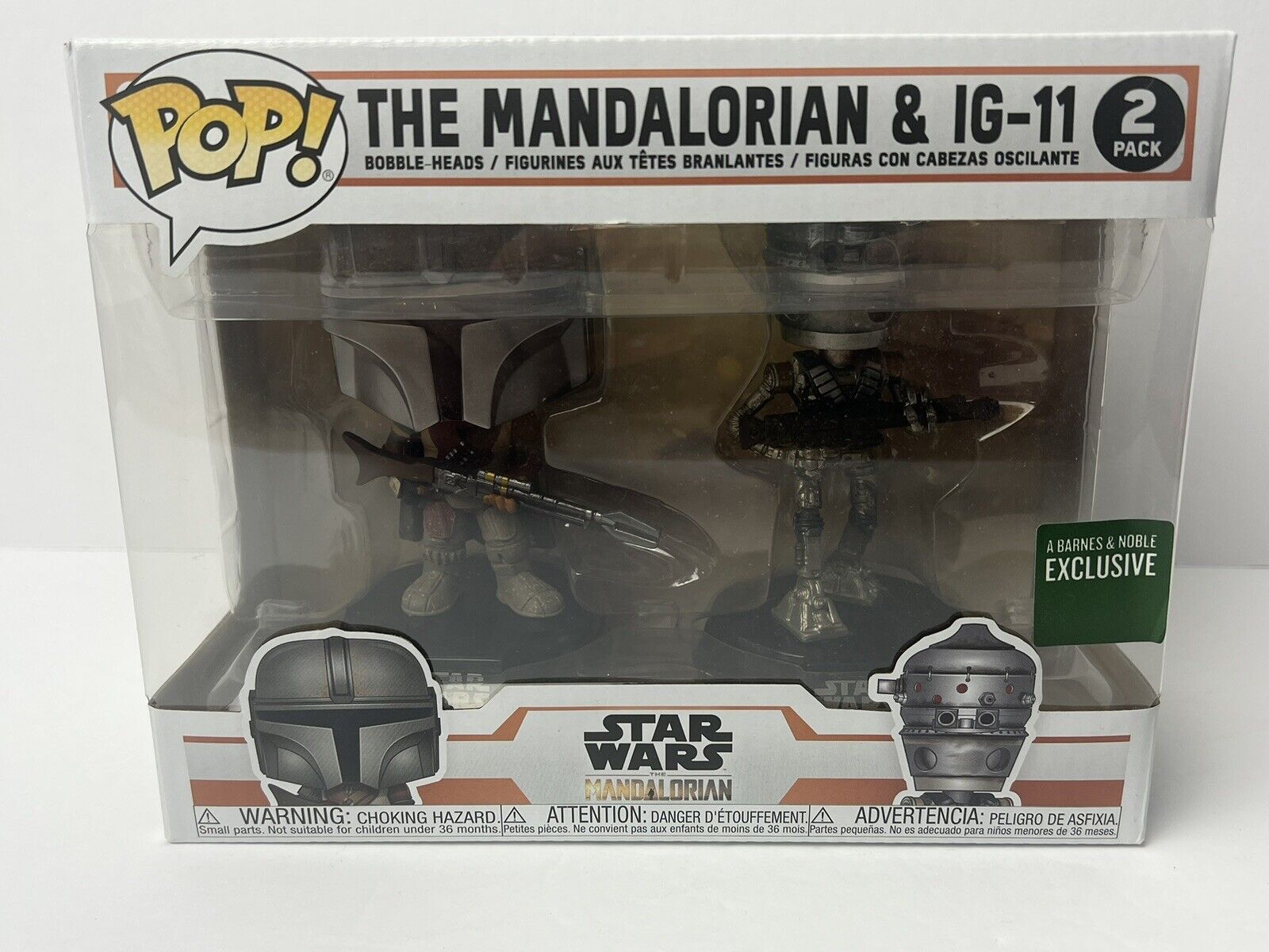 Funko Pop Star Wars The Mandalorian 2 Pack The Mandalorian & IG-11 Barnes Noble
