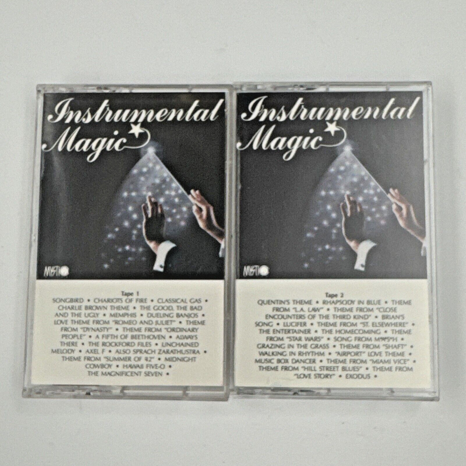 Vintage 90s Mystic Music Instrumental Magic Audio Cassette Tape Set CEMA Retro