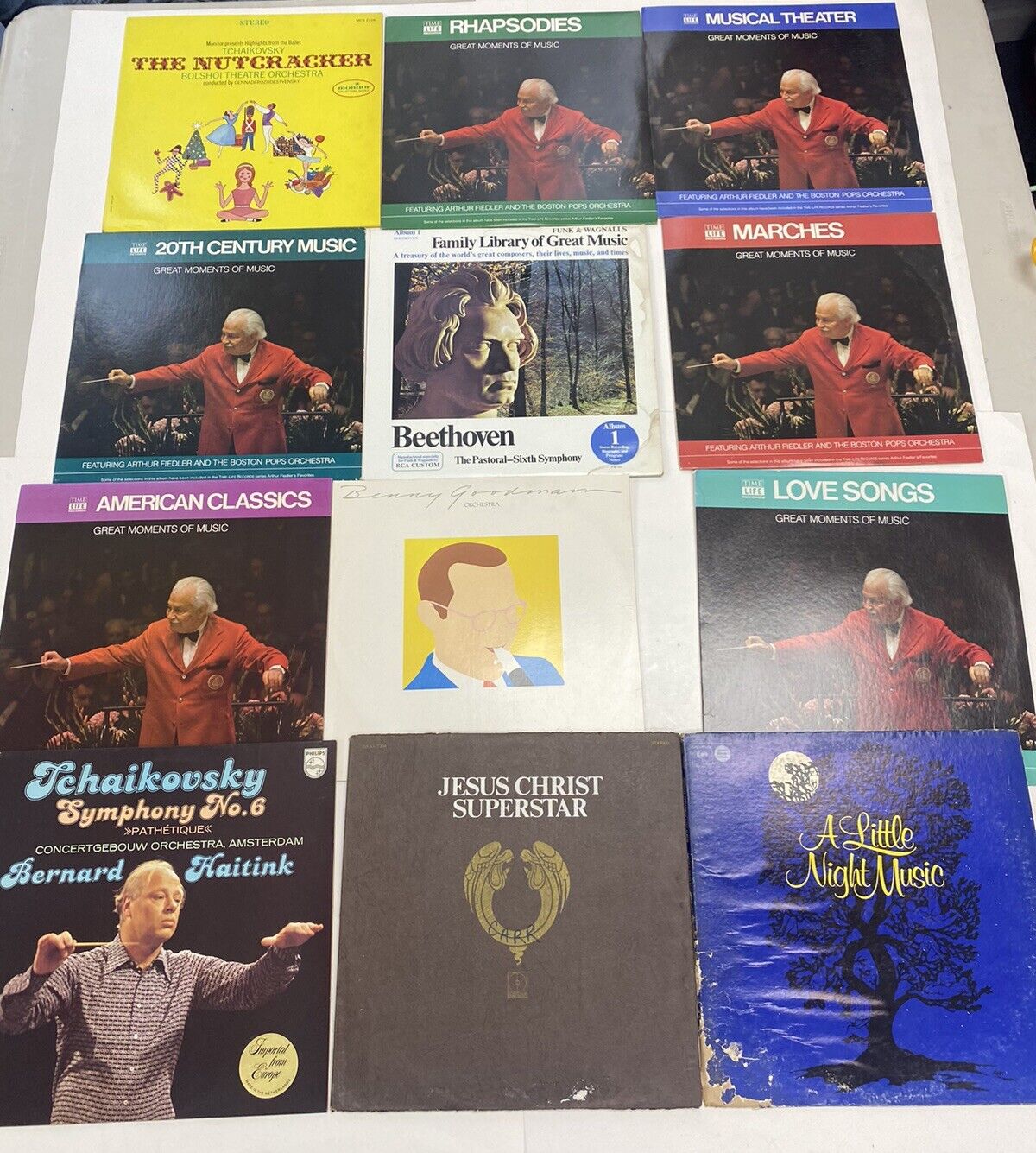 Lot Of 12 Vintage Vinyl Records, Orchestra, Classical, Showtunes