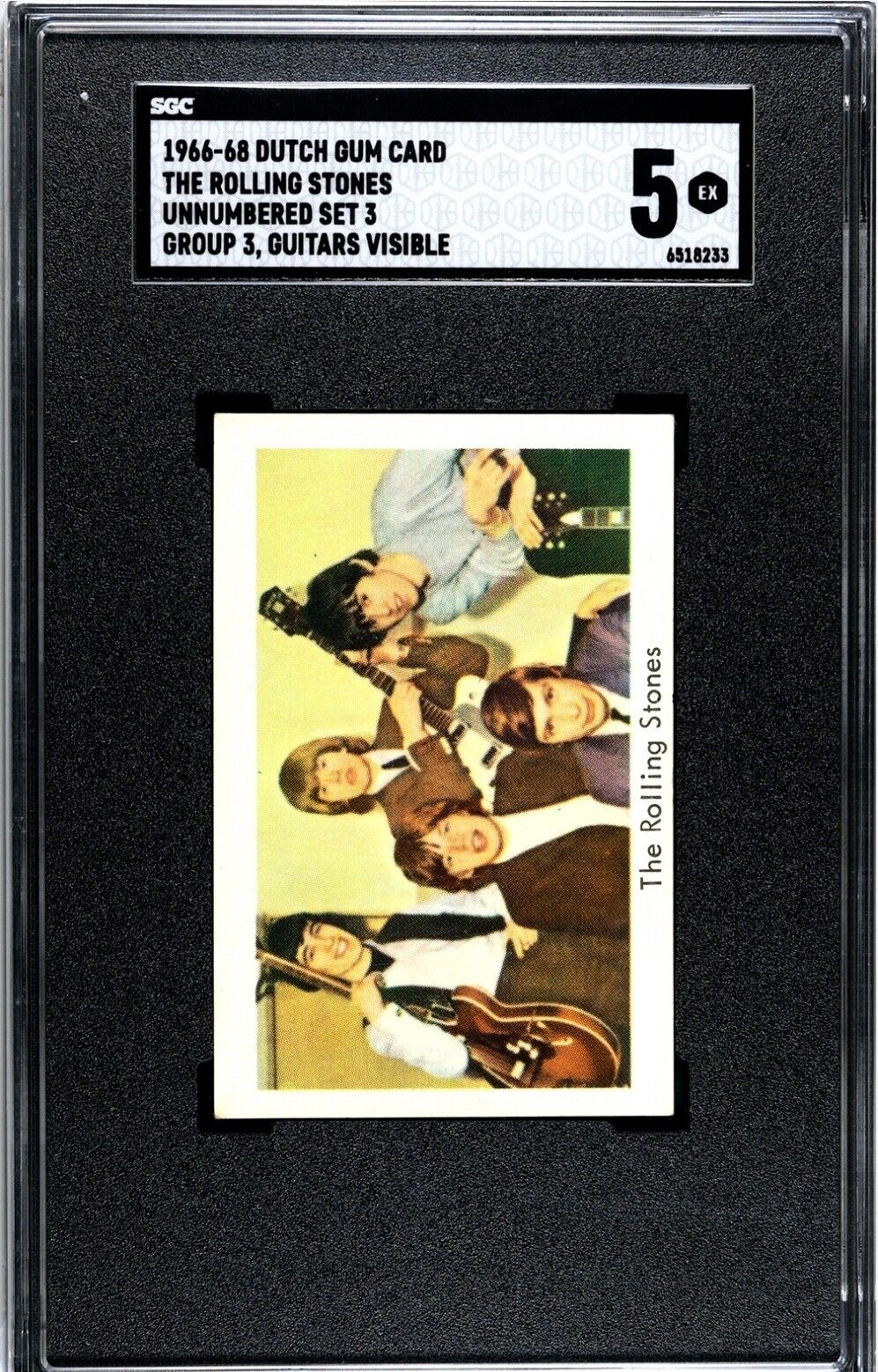 1966-68 Dutch Gum Set 3 Group 3 The Rolling Stones Guitars Visible RC SGC 5 EX