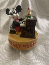 Vintage Walt Disney Mickey Mouse At Piano Rotating Music Box picture